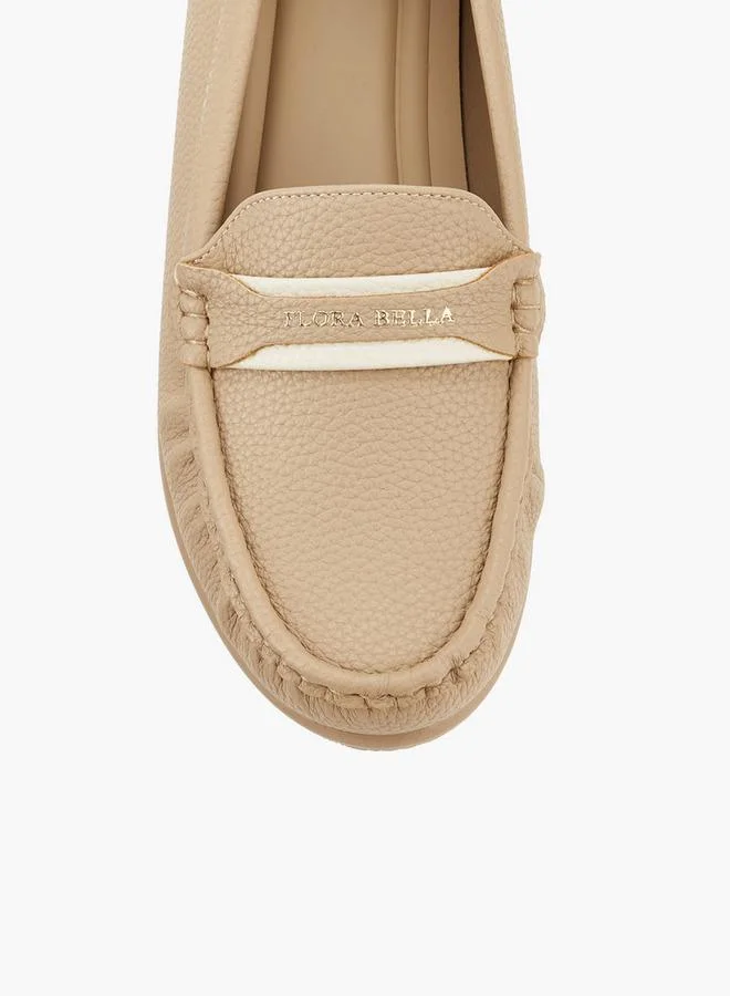 Flora Bella By Shoexpress BEIGE Women Wedge Heel Loafers for Women | Best Price UAE