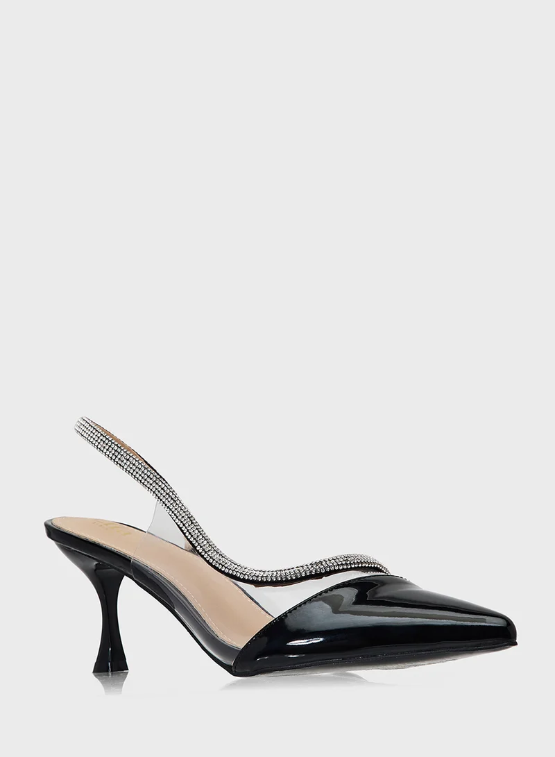 ELLA Diamante Heeled Pump