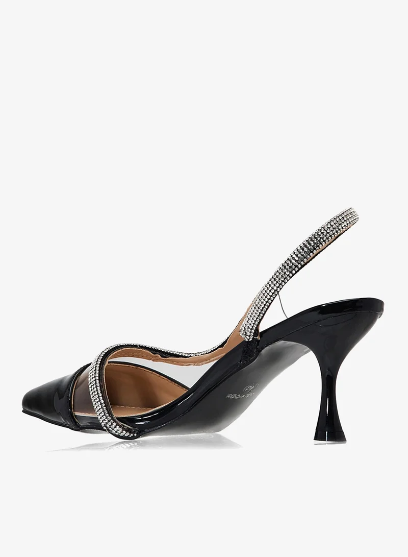 ELLA Diamante Heeled Pump
