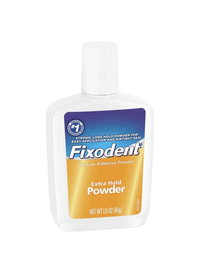Fixodent Denture Adhesive Powder, Extra Hold - 1.6 Oz - Image 2