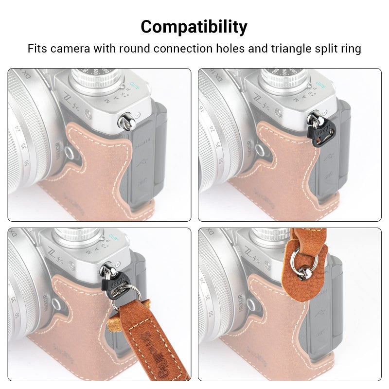 SMALLRIG Leather Camera Strap, Vintage Brown Genuine Leather Neck Shoulder Camera Strap for Canon, for Nikon, for Pentax, for Sony, for Fujifilm and for Digital Camera - 3485 - Image 5