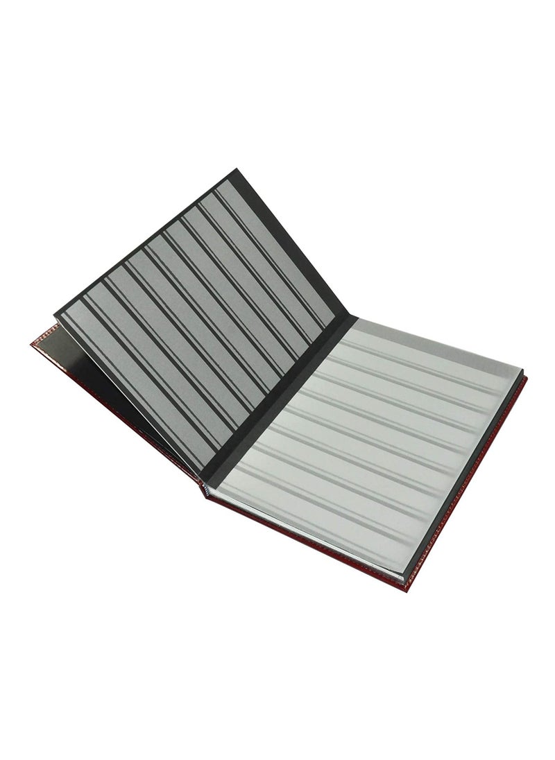 FIS ألبوم طوابع FIS المصنوع من الجلد الملصق، 8 أوراق، 301 × 228 مم، أحمر غامق - FSSA301X228B8  - Image 3