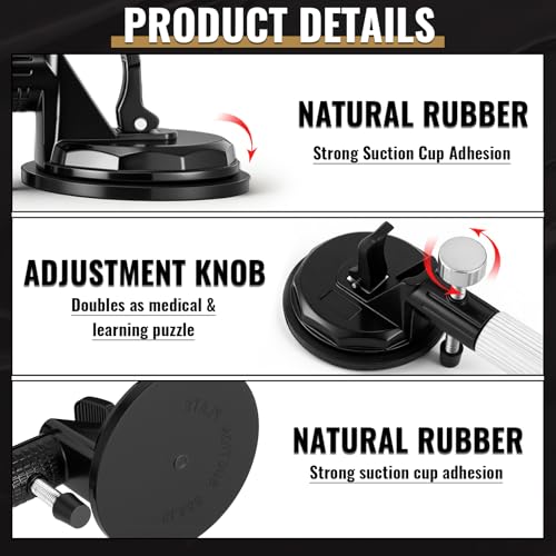 Leriton Adjustable Granite Seam Setter with Vacuum Suction Cups and Gloves, Heavy Duty Vacuum Glass Puller for Seam Joining and Leveling, Countertop Installation Tool for Granite Marble Glass - Image 5