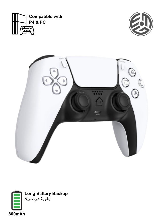 Wireless Controller Compatible with PS4/PS4 Slim/PS4 Pro,PC Joystick Anti-slip Bluetooth Joystick 800mAh Rechargeable Battery USB C Fast Charge - Image 3