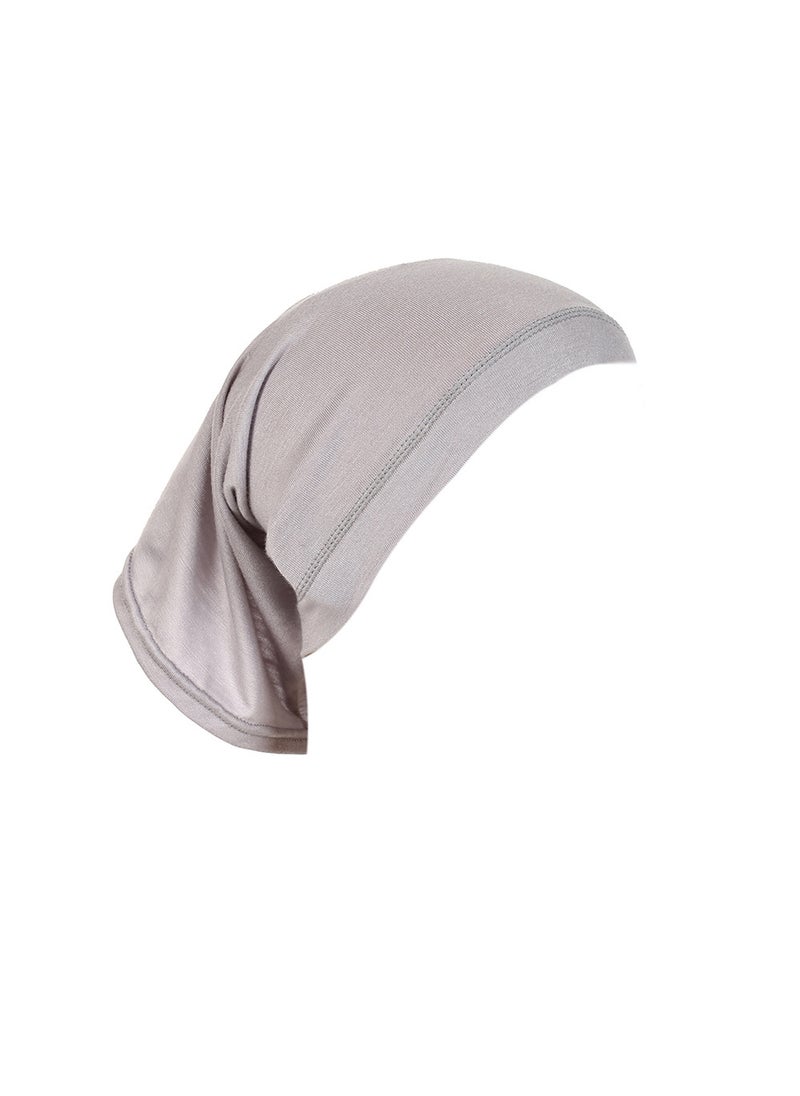 Generic Silky Cotton Beanie MSL09 Elastic Breathable Turban Cap 24# light gray 