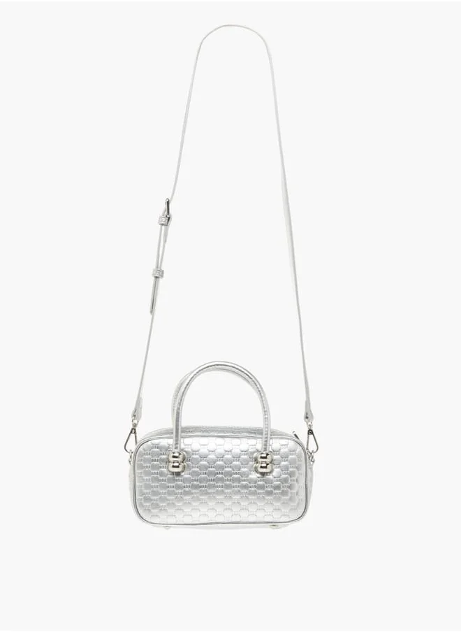 ميسي Womens Missy Quilted Crossbody Bag With Double Handle And Zip Closure