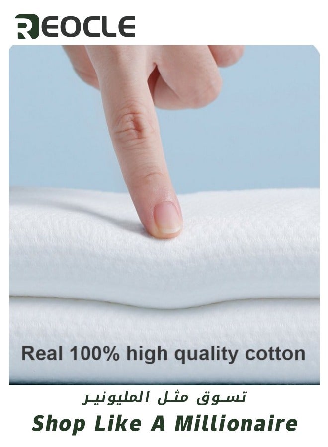 ريوكل 10 عبوات مناشف حمام قطنية مضغوطة كبيرة محمولة للاستخدام مرة واحدة عبوة واحدة منشفة مضغوطة للسفر قرص منشفة مضغوطة للسباحة على الشاطئ والتنزه والتخييم صالون 70x 140 سم - Image 3