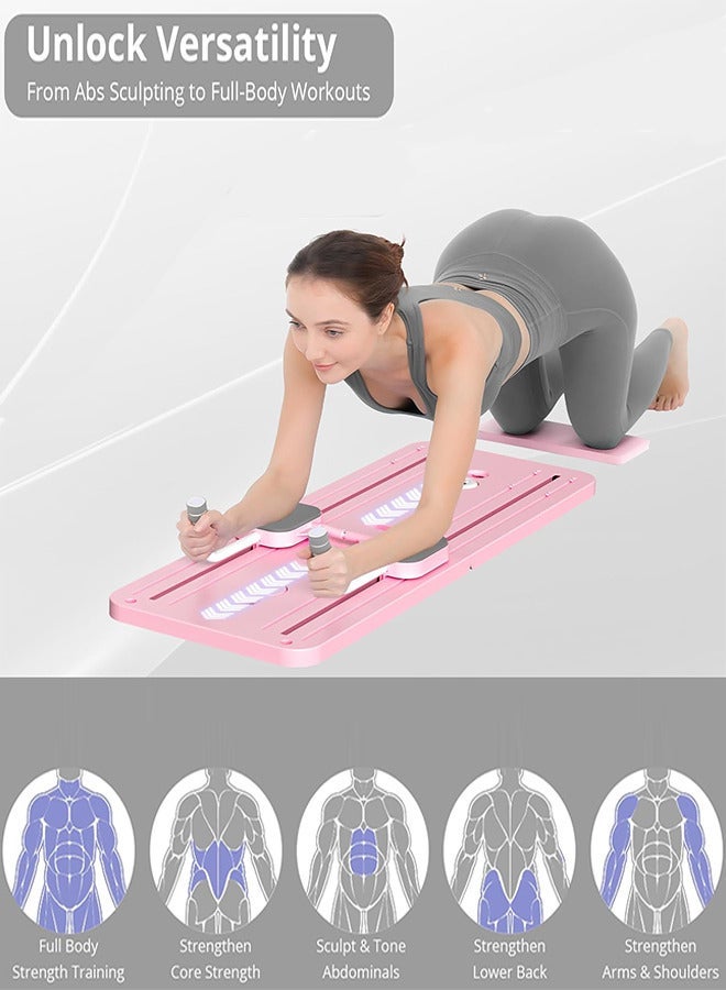 JAJEEK Multifunctional Sliding Pilates Reformer Board with Timer Ab Core Workout Trainer Machine Exercise Board Equipment - Image 3