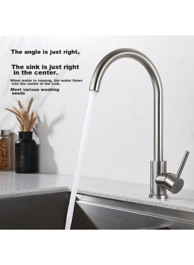 Larsd Kitchen Faucet, Sink Faucet, Hot And Cold Water Sink Faucet, High-arc Faucet For Dishwashing Basin, Ld82051 - Image 1
