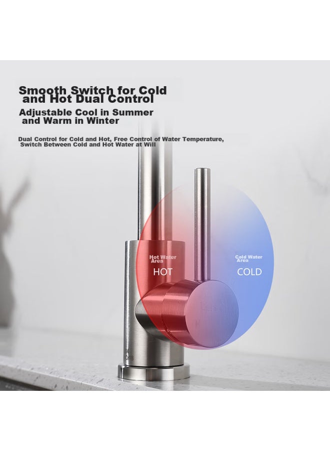 Larsd Kitchen Faucet, Sink Faucet, Hot And Cold Water Sink Faucet, High-arc Faucet For Dishwashing Basin, Ld82051 - Image 2