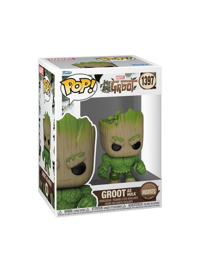 Funko Funko POP! Marvel: We are Groot - Hulk - Groot Shorts - Collectable Vinyl Figure - Gift Idea - Official Merchandise - for Kids & Adults - TV Fans - Model Figure for Collectors and Display  - Image 1