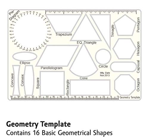 KHYATI Pro circle-25 Circles, Circle Master-35 Circles, Hyperbola Parabola, Geometry Template (16 Shapes), Set Square Big & Small Drafting Scale Ruler- Architect, Engineering/Other Students- Set of 6 - Image 4
