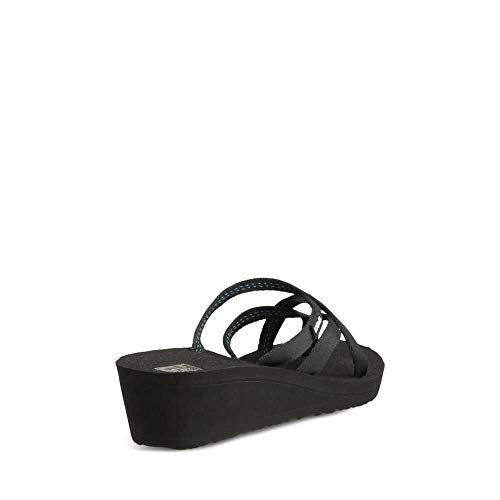 Teva Women's W Mush Mandalyn Wedge Ola 2 Flip-Flop, Black, 8 M US - Image 4