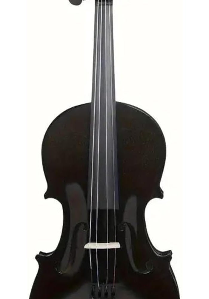 Megarya 4/4 Black Glossy Violin Made By Indian Solid Wood Perfect Choice for Violin Beginners Complete Set With Case, Bow and Rosin - Image 2
