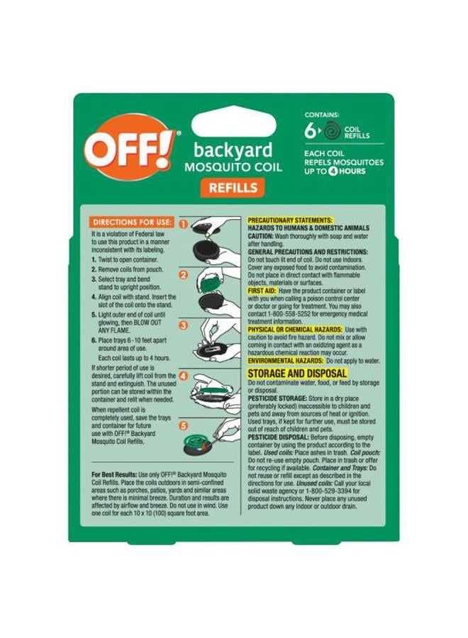 OFF! Mosquito Coil Refills 6 Count (Pack of 2) - Image 3