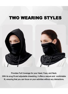 ShebSheb 2 PCS Balaclava Face Mask Sun UV Protection Hood Breathable Full Head Mask Face Cover for Men Women Cycling Skiing Fishing  - Image 2