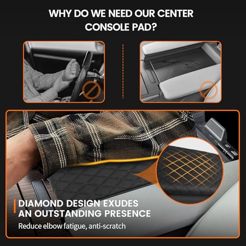 Rilsen Custom Fit for Center Console Cover Toyota Sienna 2021 2022 2023 2024 2025 2026 Armrest Cover Center Console Pad Interior Accessories Car Armrest Seat Box Cover Protector - Image 3