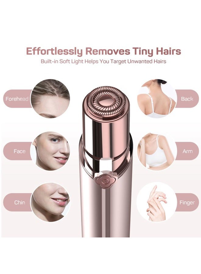 GURELAX Women's Facial Hair Removal - Painless Chin & Upper Lip Shaver - Includes 4 Replacement Heads - Image 2