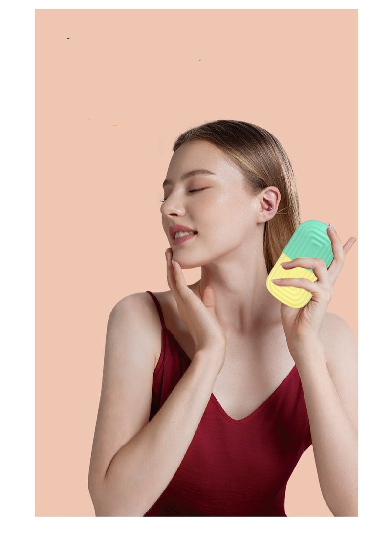 general Face Ice Mold,2 Pack of Ice Maker for Facial with Petals,Face Ice Holder for Skin Care Silicone Ice Roller for Face Puffiness Relief Massage Skin Care Tools(Pink and yellow) - Image 5