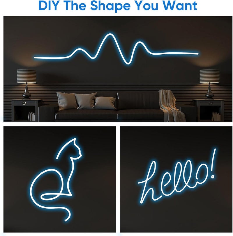 BESTonZON LED Light Strip Flexible LED Strip Lights with US Plug 5 Meters Blue Color Ac110v Power Supply for Bedroom and Bar - Image 3