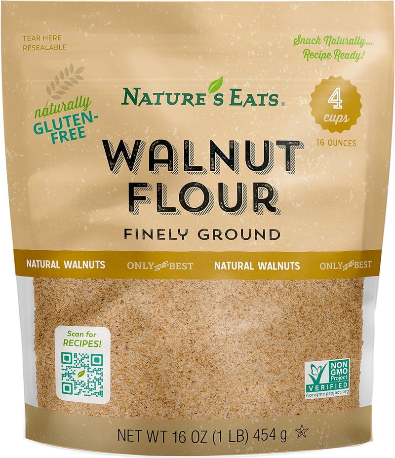 Nature's Eats دقيق الجوز المطحون ناعماً من ناتشرز إيتس - خالي من الجلوتين، 16 أونصة - Image 1