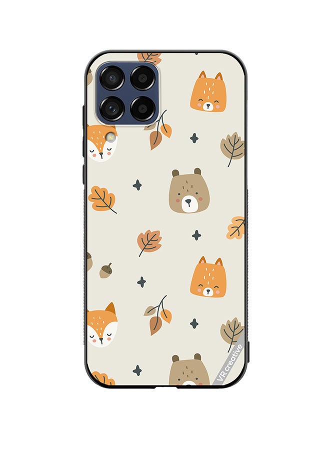 VR CREATIVE Protective Case Cover For Samsung Galaxy M33 Fox And Squirrel Design Multicolour - Image 1