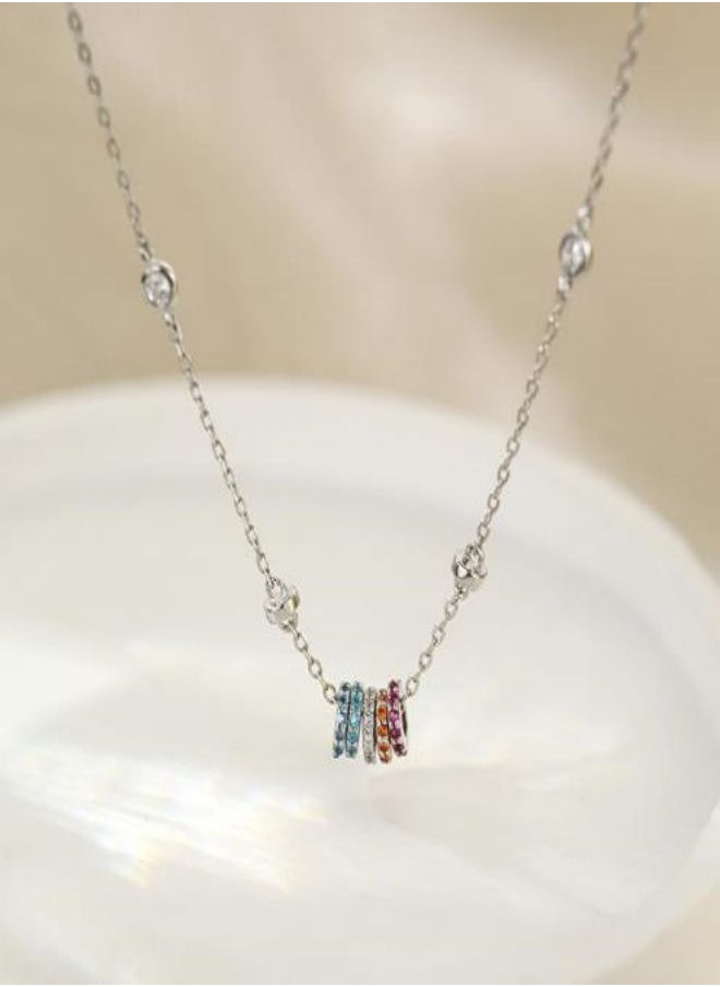 Satinior - Light luxury niche design geometric necklace - Image 1