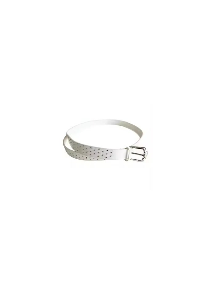 Ginger Hammered Buckle Stud Bellt 