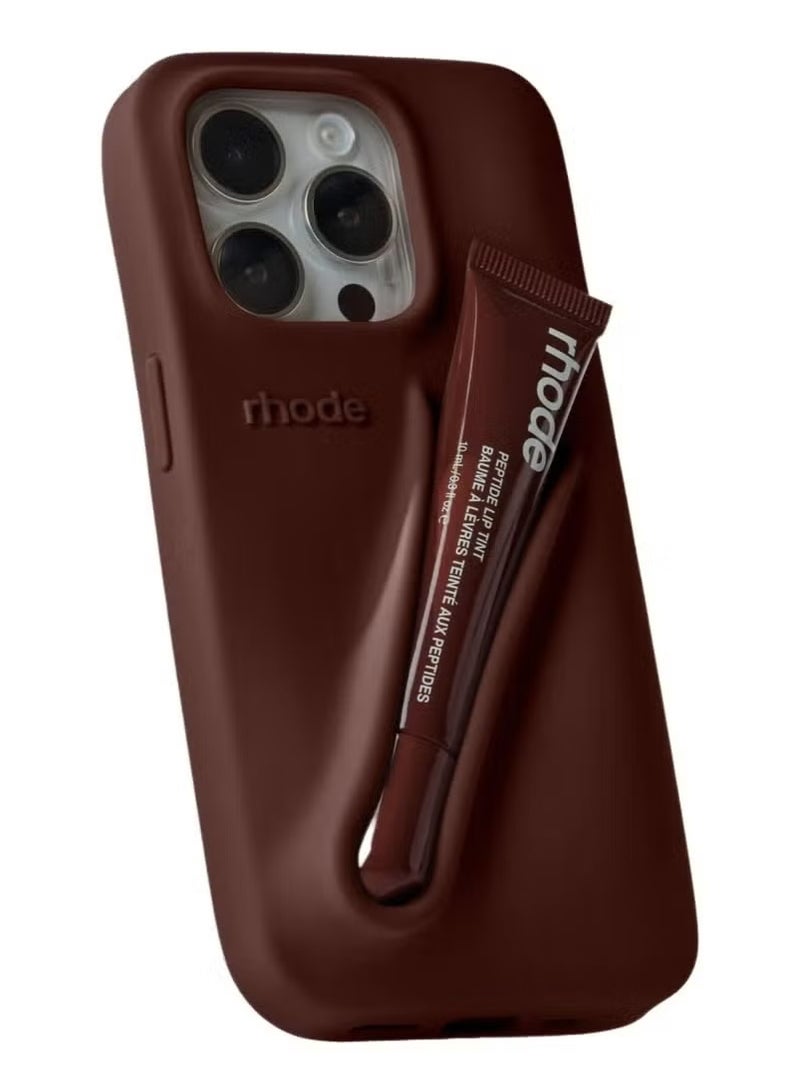 rhode Silicone Lip Holder for Cell Phone, Lip Gloss Adhesive Sleeve for Phone, Lip Holder Stick-on Phone Case, Back Stick On Holder for iPhone Phones - Image 1