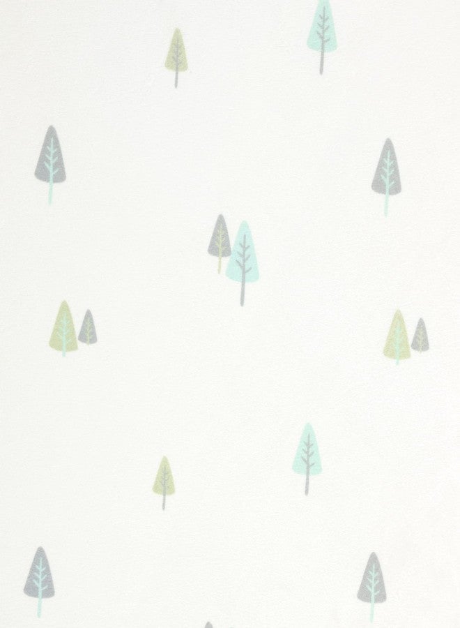 Lush Decor Hygge Sloth Trees Soft & Plush Changing Pad Cover, 32" x 16" x 5", Gray - Image 2