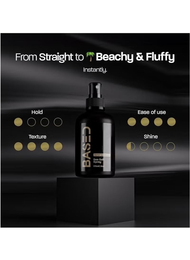 Based Bodyworks Sea Salt Spray, Natural Finish Sea Salt Spray for Hair, Gives Volume and Texture, Enriched with Seaweed and Vitamin B5, Lightweight and Non-Greasy, Paraben Free - Image 2