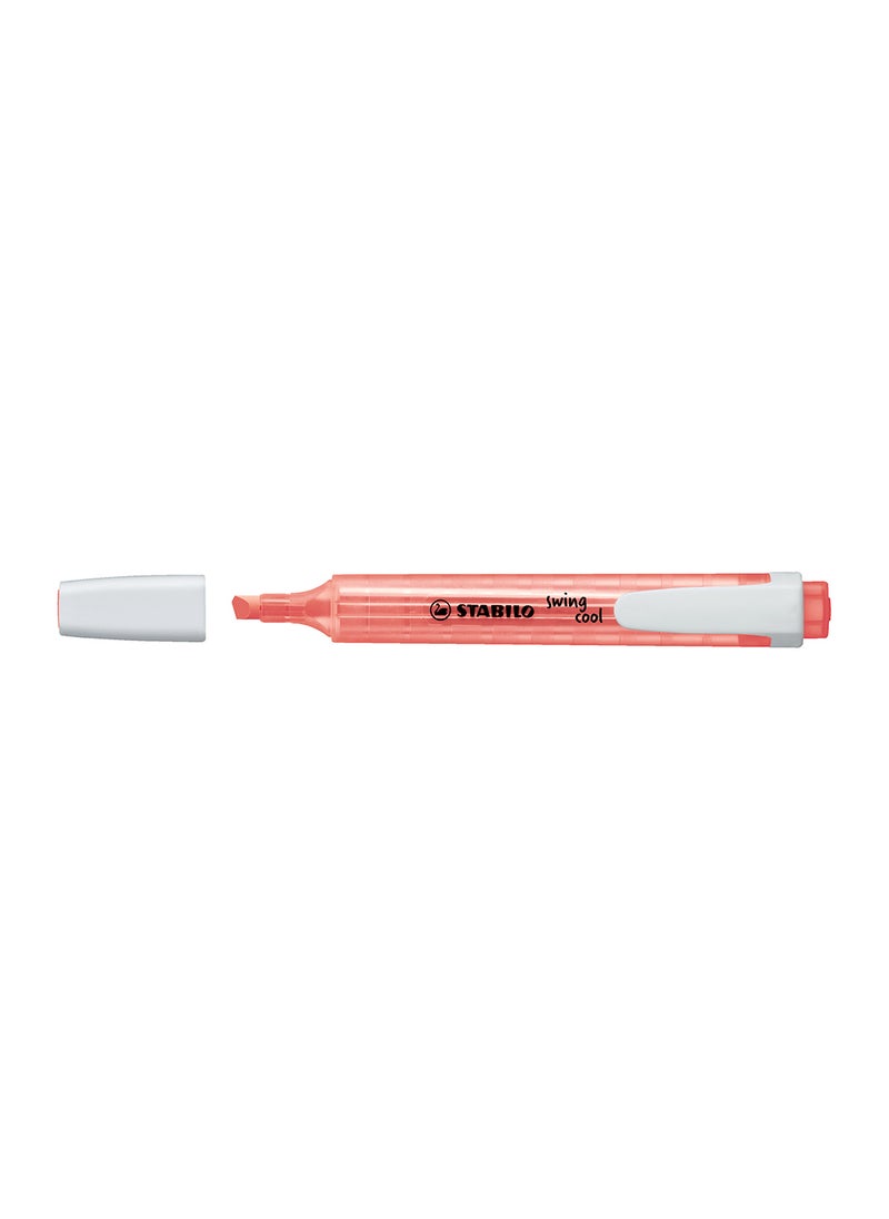 STABILO Highlighter Pen - Swing Cool Pack of 10 Red Highlighters , Anti-Dry Out , for Drawing Illustrations , Note Taking  - Image 2