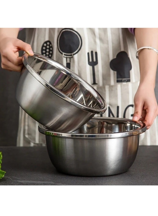Generic - Stainless steel mixing bowl 30centimeters-silver - Image 1
