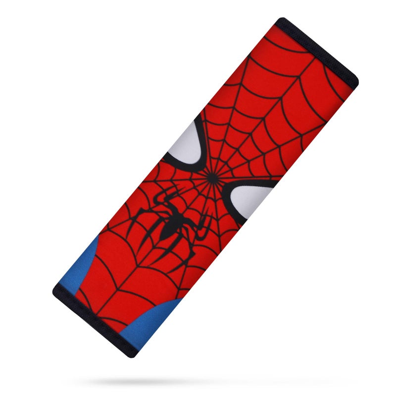 YR Seat Belt Cover for Kids, Soft Comfort Seat Belt Cushion for Children, Cute Cartoon Pattern Car Seat Belt Pads Cover for Girls and Boys, 1 Pack (Cartoon Spider) - Image 1
