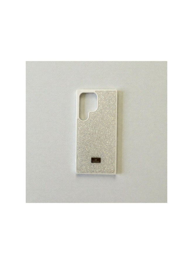 SWAROVSKI Samsung S24 Ultra White Swarovski-Style Glitter Case