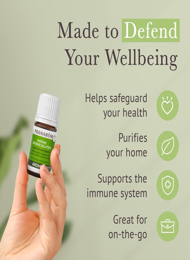 Pranarom - Aromaforce Immune Defence Wellness Blend - Eucalyptus, Rosemary, Peppermint, Corriander, and Clove Bud - 100% Pure Essential Oil Blend | USDA and ECOCERT Certified Organic (5ml) - Image 5