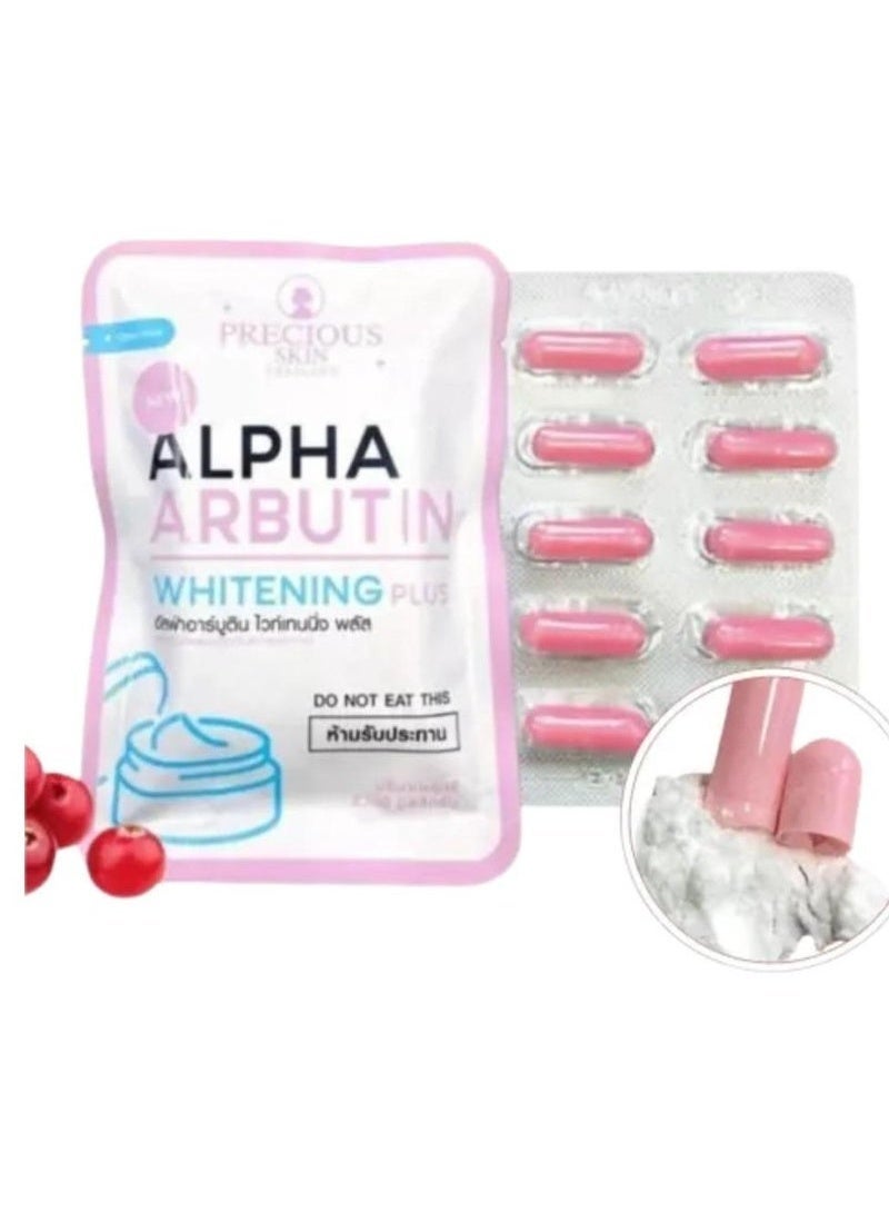 بريشيس سكين Alpha Arbutin Whitening 3 Plus Capsules 2.5g × 10 Cap - Image 2