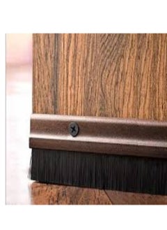 KNP 1M Door Seal Bottom Brush with 4Pcs Screws Beige