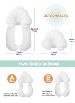 URbazaar Baby Head Shaping Pillow, Correction and Prevention of Head Deviation Newborn Baby Comfort Pillow, Anti-Startle Sleep Pillow, Winter and Summer Dual Use, for 0-36 Months Baby  - Image 2