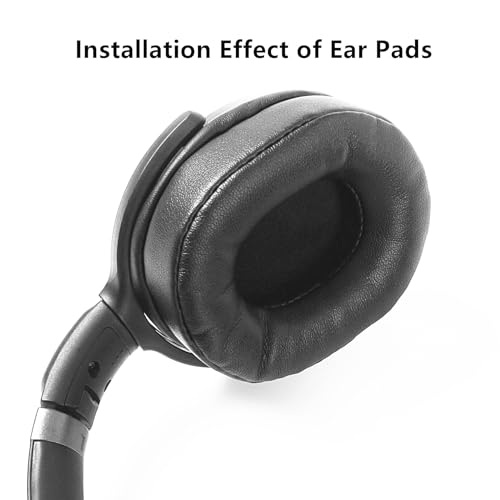 YDYBZB ANC8 Upgraded Ear Pads Ear Cushions Replacement Compatible with Ausdom ANC8 ANC 8 anc8 Headphone Protein Leather Earpads Black - Image 4