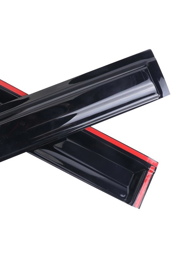 WONSABON Tape-On Window Visors Deflectors Rain Guards 4 Piece Set ‎Compatible with 2014-2019 Kia Soul 94367 - Image 4
