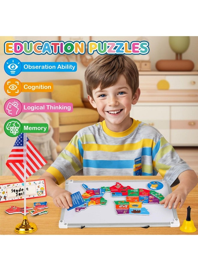 Alritz Alritz Pretend Teacher Playset, Role Pretend Play Kids School Toys Kit Include Map, Calendar, White Board Boys Girls Toys, Christmas Birthday Gift for Ages 5 6 7 8 9 10 11 12 13+ - Image 2
