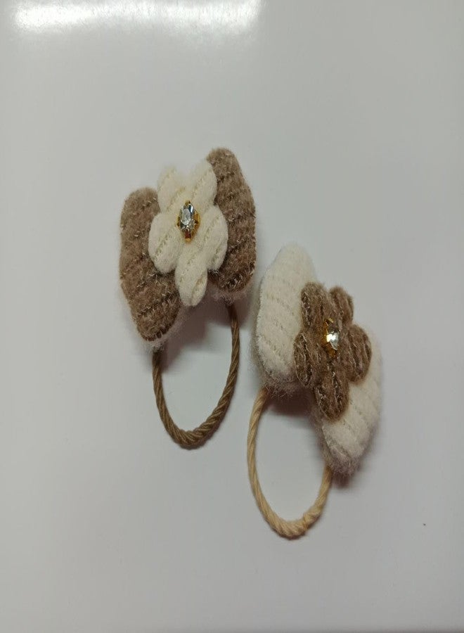 Plenteous مجموعة كبيرة من مشابك الشعر (قطعتان) وربطات الشعر المطاطية (قطعتان) للفتيات والسيدات - مشابك جانبية صغيرة للشعر القصير والخفيف والناعم، متعددة الألوان (فيونكة). - Image 3