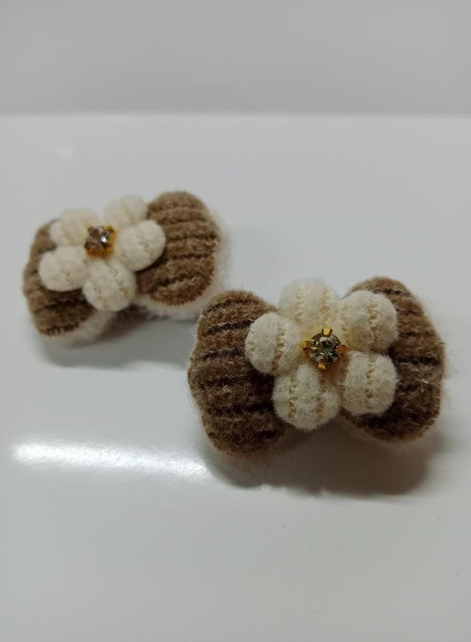 Plenteous مجموعة كبيرة من مشابك الشعر (قطعتان) وربطات الشعر المطاطية (قطعتان) للفتيات والسيدات - مشابك جانبية صغيرة للشعر القصير والخفيف والناعم، متعددة الألوان (فيونكة). - Image 5