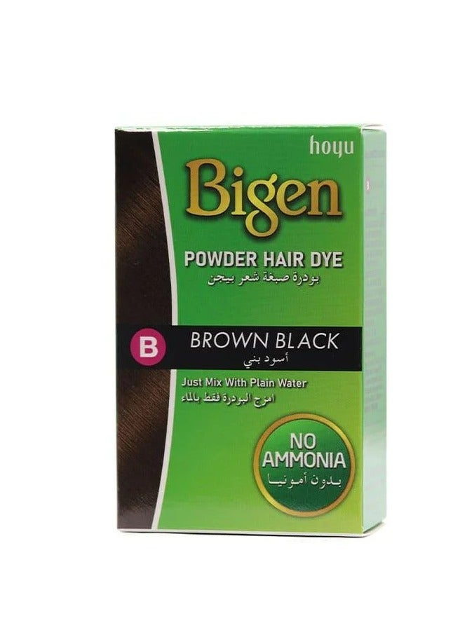 Bigen Hair Dye Powder Black Brown - 6 gm