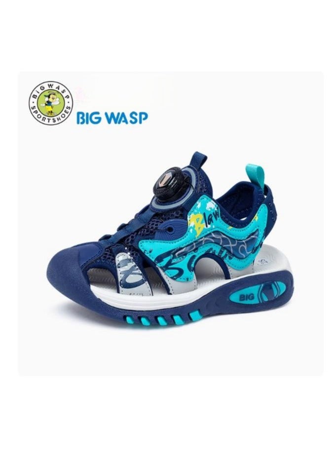 BIGWASP - New Children's Sandals, Fashionable And Comfortable, Personalized Beach Shoes For Students - Image 1