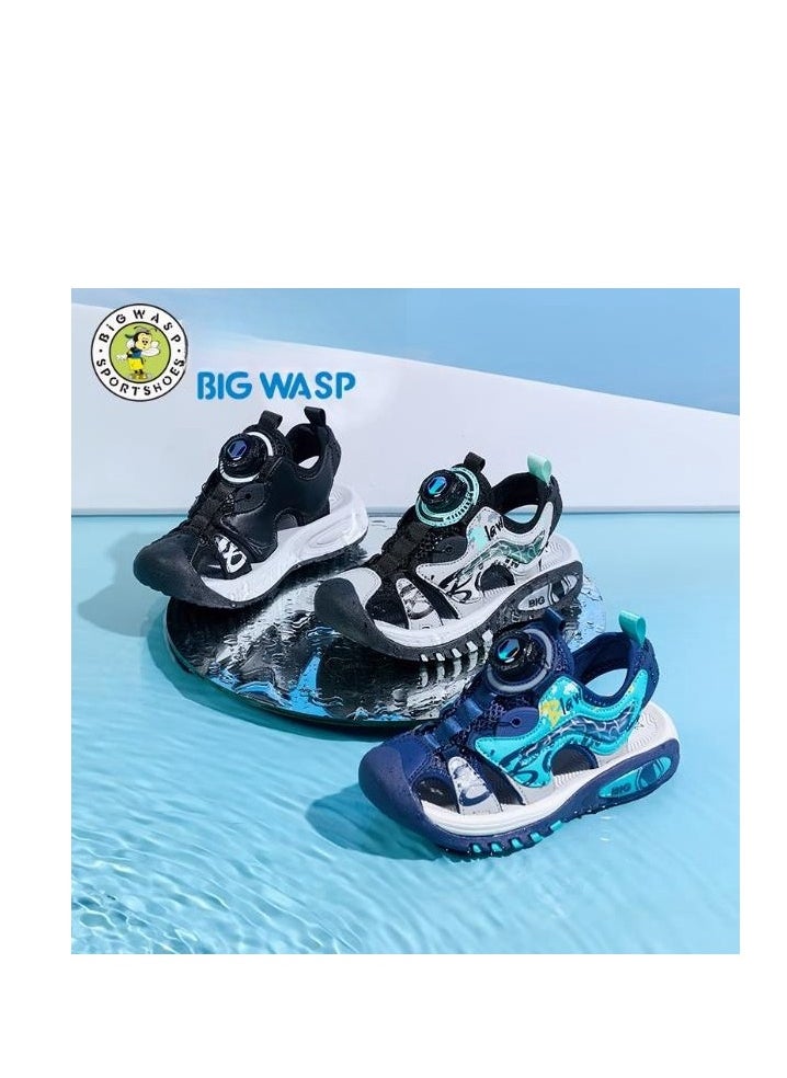 BIGWASP - New Children's Sandals, Fashionable And Comfortable, Personalized Beach Shoes For Students - Image 1