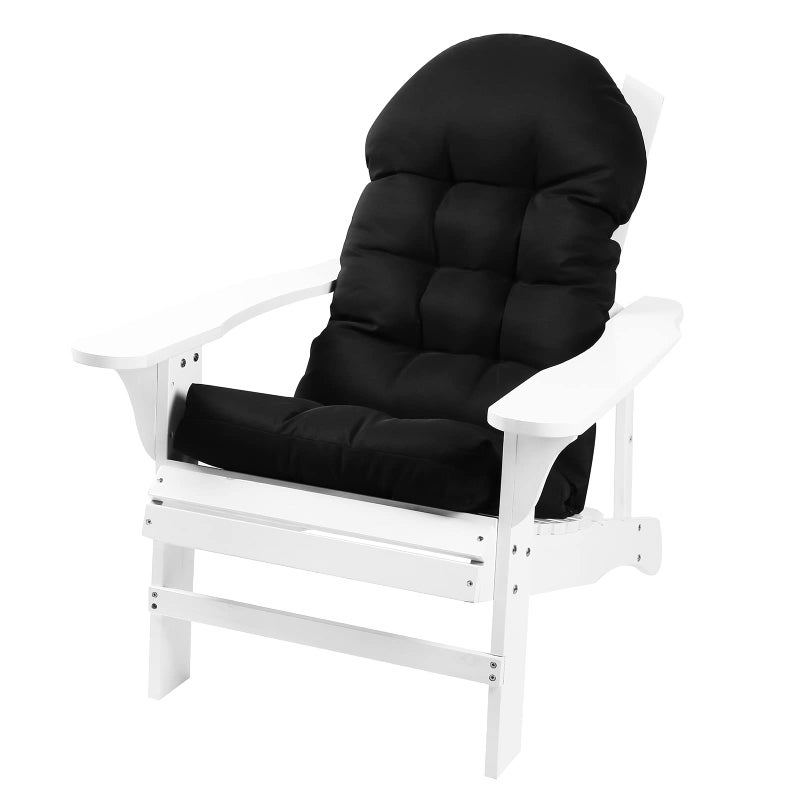 Enipate Weather Resistant Adirondack Chair Cushions High Back Indoor Outdoor Patio Tufted Lounge Cushion Seat Pads