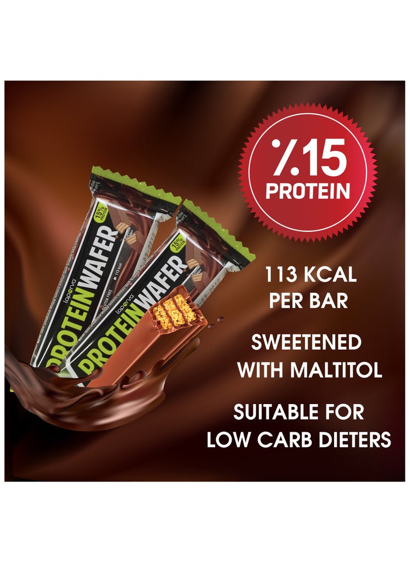 Laperva Laperva Protein Wafer, 1 Bar, Milk Chocolate -21.5g Pack of 25  - Image 3
