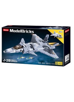 Sluban Sluban - Model Bricks Chengdu J-20 Fighter Aircraft 2 in 1 926 Pieces - M38-B0931  - Image 1